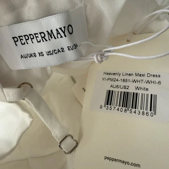 Peppermayo White Maxi Dress - Picture 3 of 3